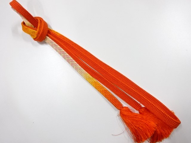 JAPANESE KIMONO / HAND-TIED OBIJIME